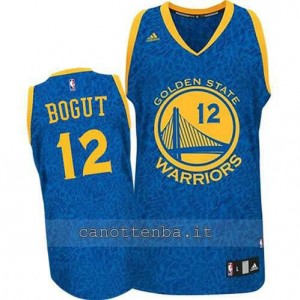 Canotta andrew bogut #12 golden state warriors leopard