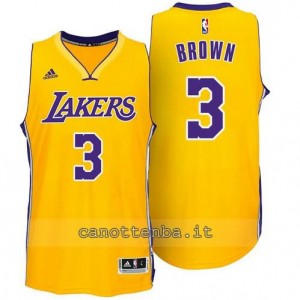 Canotta anthony brown #3 los angeles lakers giallo