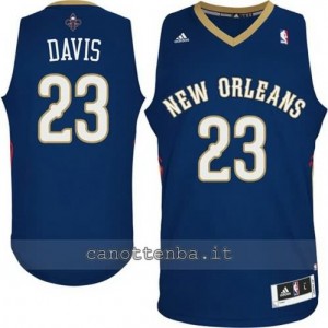 Canotta anthony davis #23 new orleans pelicans navy blu