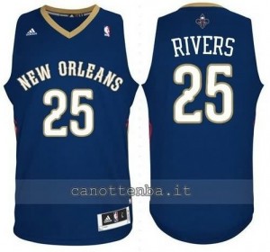 Canotta austin rivers #25 new orleans pelicans revolution 30 blu