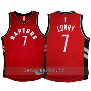 Canotta bambino toronto raptors kyle lowry #7 2015-2016 rosso