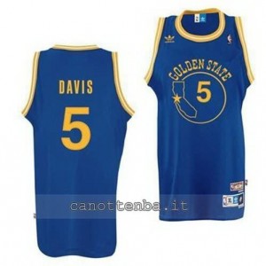 Canotta baron davis #5 golden state warriors classico blu