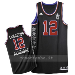 canotta nba LaMarcus aldridge #12 nba all star 2015 nero