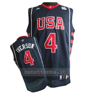 canotta nba allen iverson #4 nba usa 2004 bianca