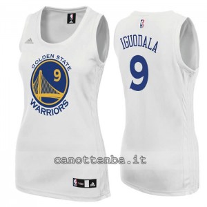 canotta nba donna andre iguodala #9 golden state warriors bianca