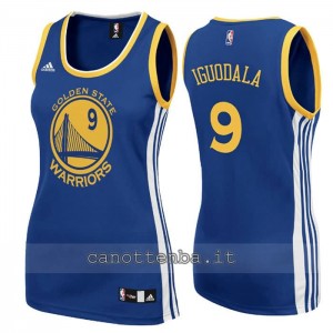 canotta nba donna andre iguodala #9 golden state warriors blu