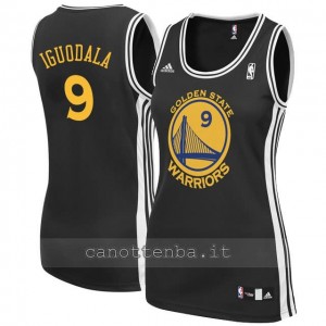 canotta nba donna andre iguodala #9 golden state warriors nero