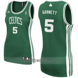 canotta nba donna boston celtics kevin garnett #5 verde