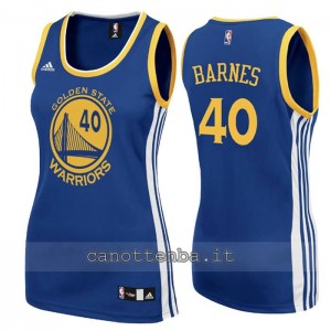 canotta nba donna harrison barnes #40 golden state warriors blu