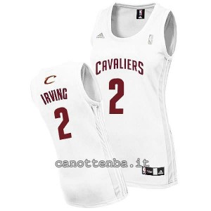 canotta nba donna kyrie irving #2 cleveland cavaliers bianca