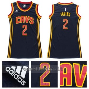 canotta nba donna kyrie irving #2 cleveland cavaliers navy blu