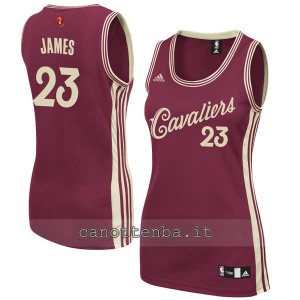 canotta nba donna lebron james #23 cleveland cavaliers natale 2015