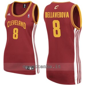 canotta nba donna matthew dellavedova #8 cleveland cavaliers rosso