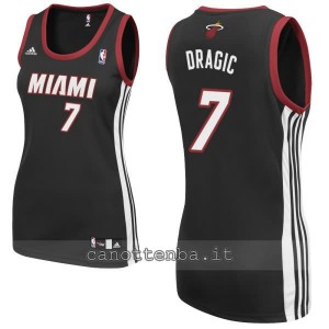 canotta nba donna miami heat goran dragic #7 nero