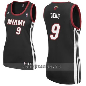 canotta nba donna miami heat luol deng #9 nero