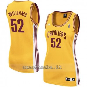 canotta nba donna mo williams #52 cleveland cavaliers giallo