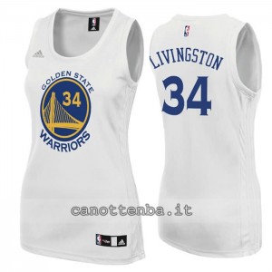 canotta nba donna shaun livingston #34 golden state warriors bianca