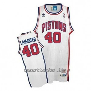 Canotta bill laimbeer #40 detroit pistons bianca