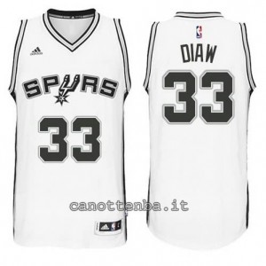 Canotta boris diaw #33 san antonio spurs 2014-2015 bianca