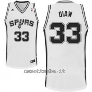 Canotta boris diaw #33 san antonio spurs revolution 30 bianca