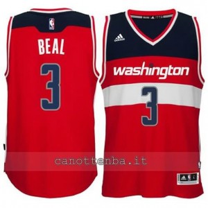 Canotta bradley beal #3 washington wizards 2014-2015 rosso