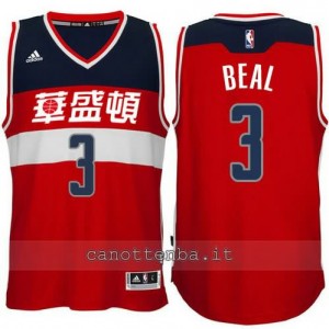 Canotta bradley beal #3 washington wizards 2015-2016 rosso