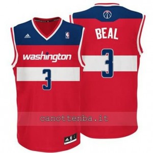 Canotta bradley beal #3 washington wizards revolution 30 rosso