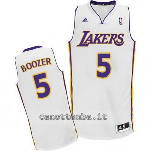 Canotta carlos boozer #5 los angeles lakers revolution 30 bianca