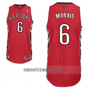 Canotta carlos morais #6 toronto raptors revolution 30 rosso