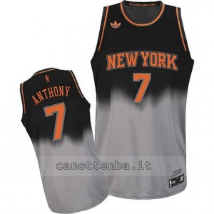 Canotta carmelo anthony #7 new york knicks moda grigio