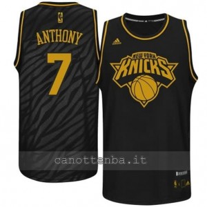 Canotta carmelo anthony #7 new york knicks moda nero