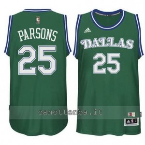 Canotta chandler parsons #25 dallas mavericks classico verde