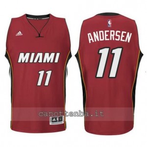 Canotta chris andersen #11 miami heat 2014-2015 rosso