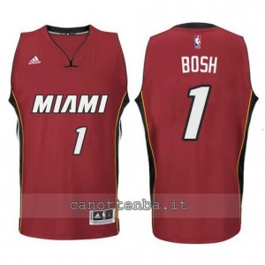 Canotta chris bosh #1 miami heat 2014-2015 rosso
