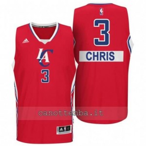 Canotta chris paul #3 los angeles clippers natale 2014 rosso