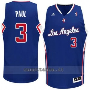 Canotta chris paul #3 los angeles clippers revolution 30 blu