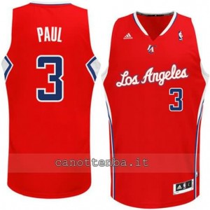Canotta chris paul #3 los angeles clippers revolution 30 rosso