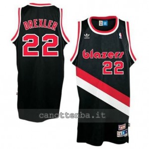 Canotta clyde drexler #22 portland trail blazers soul nero