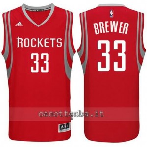 Canotta corey brewer #33 houston rockets 2014-2015 rosso