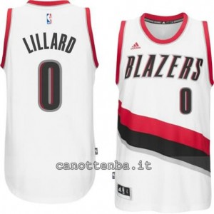 Canotta damian lillard #0 portland trail blazers 2014-2015 bianca