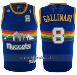 Canotta danilo gallinar #8 denver nuggets soul blu