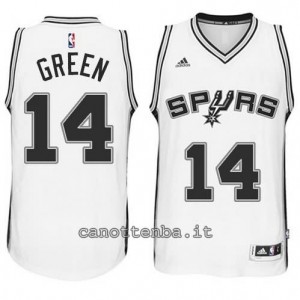 Canotta danny green #14 san antonio spurs 2014-2015 bianca