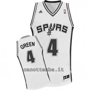 Canotta danny green #4 san antonio spurs revolution 30 bianca