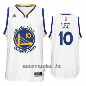 Canotta david lee #10 golden state warriors 2014-2015 bianca
