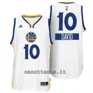 Canotta david lee #10 golden state warriors natale 2014 bianca