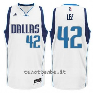 Canotta david lee #42 dallas mavericks swingman bianca
