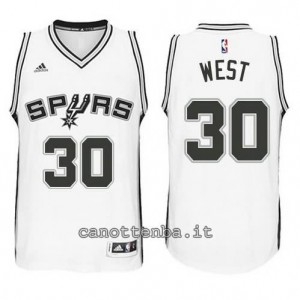 Canotta david west #30 san antonio spurs 2014-2015 bianca