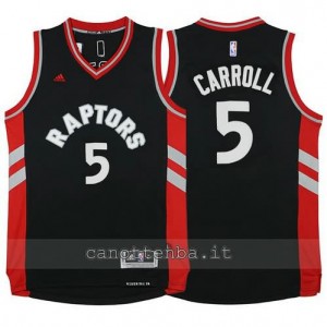 Canotta demarre carroll #5 toronto raptors 2015-2016 nero