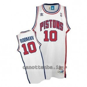 Canotta dennis rodman #10 detroit pistons bianca