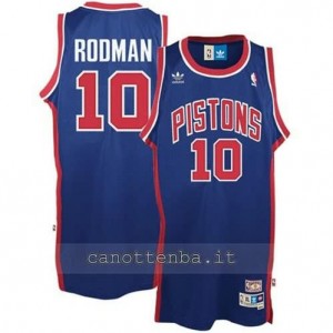 Canotta dennis rodman #10 detroit pistons blu